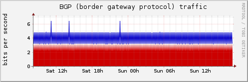BGP (border gateway protocol) traffic