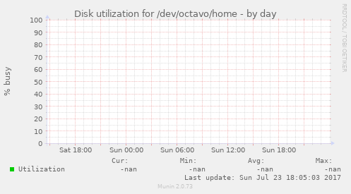 Disk utilization for /dev/octavo/home